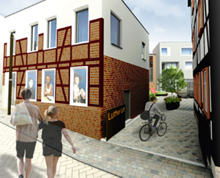 Lutherloft Eingang